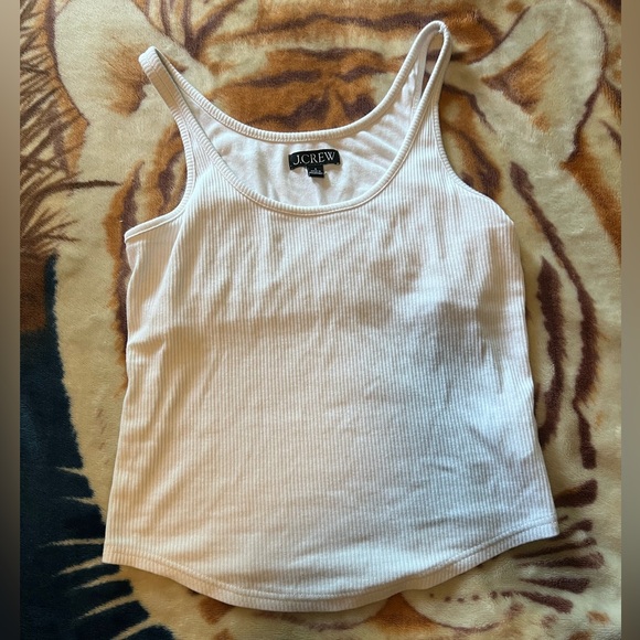 J Crew Vintage Rib Shelf Bra Tank Top - Picture 2 of 2